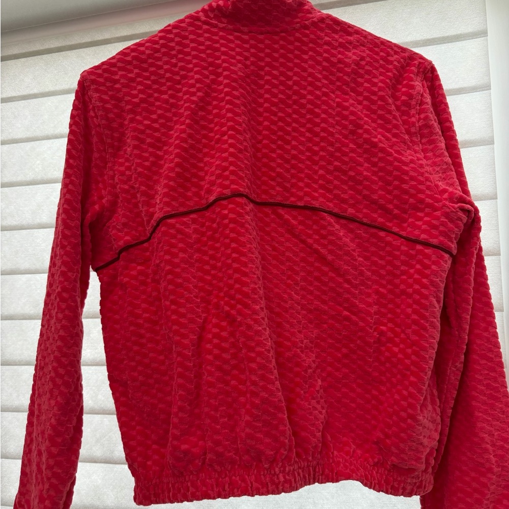 lululemon athletica Court Rival Velvet Tennis Jacket, NWT, red XS - Picture 4 of 5